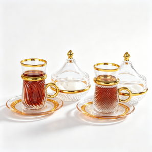 Luxury Arabic Coffee Cup & Saucer Collection