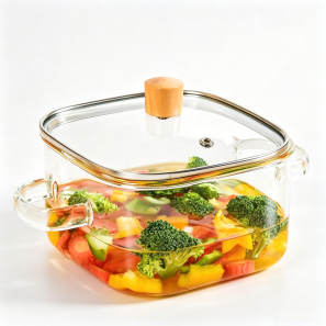 Double Handle Borosilicate Glass Casserole Collection