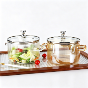 Borosilicate Glass Saucepan with Lid Collection